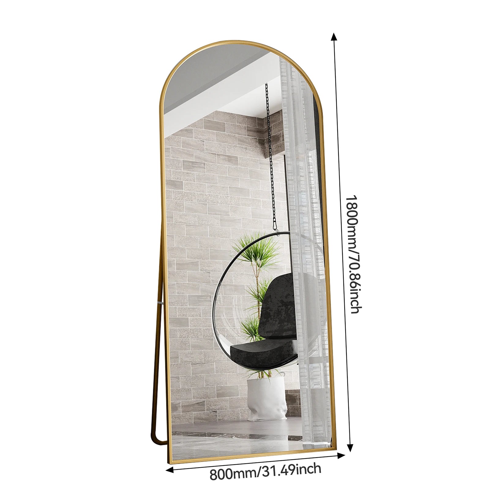 Elysian Arched Full-Length Mirror