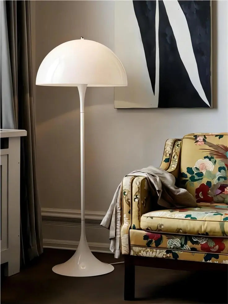 White Mushroom Floor Light - AWOLUS