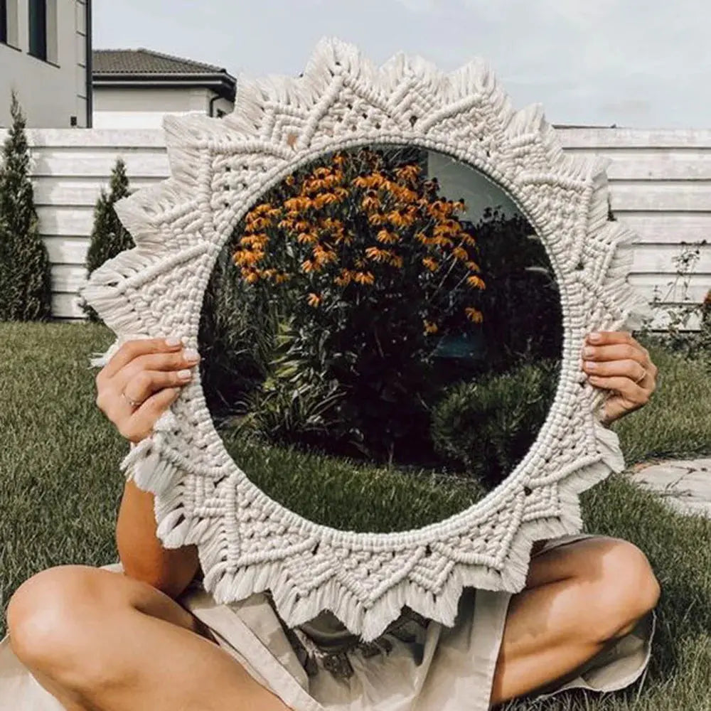 Macrame Wall Mirror - AWOLUS