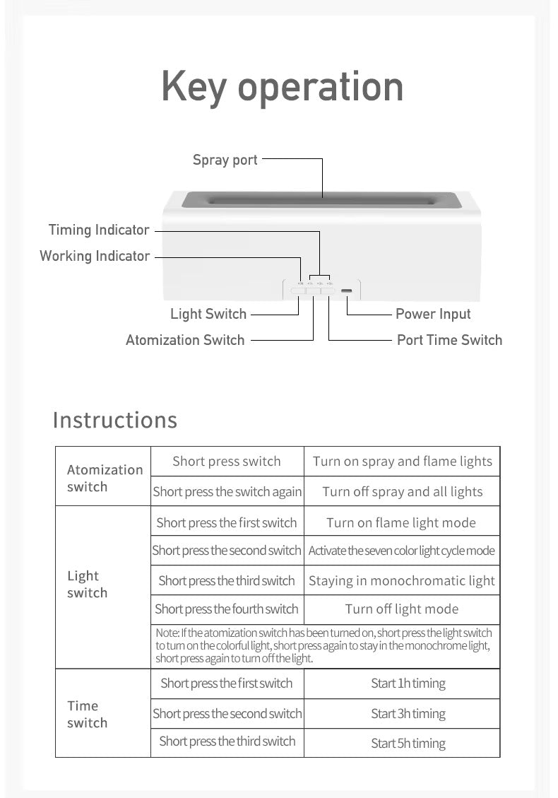 Flame Humidifier & Diffuser AWOLUS