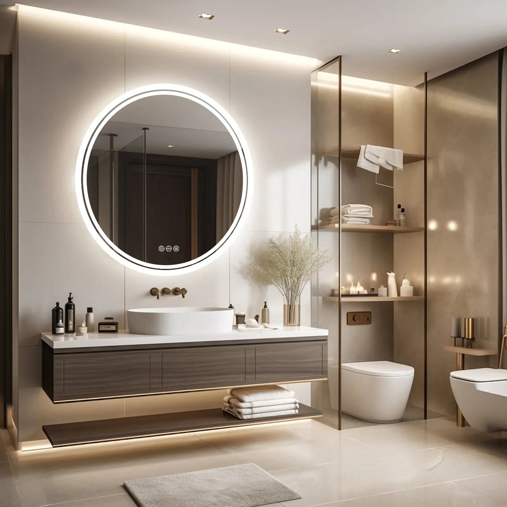 EclipseGlow Wall Mirror - AWOLUS