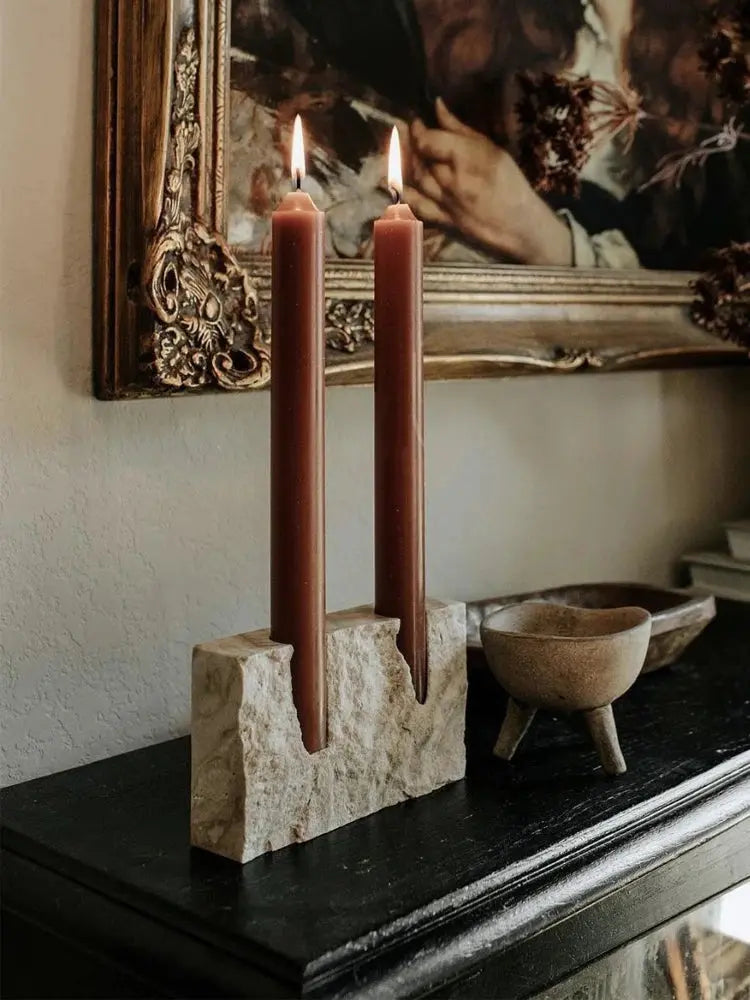 Marble Candlestick Holder - AWOLUS