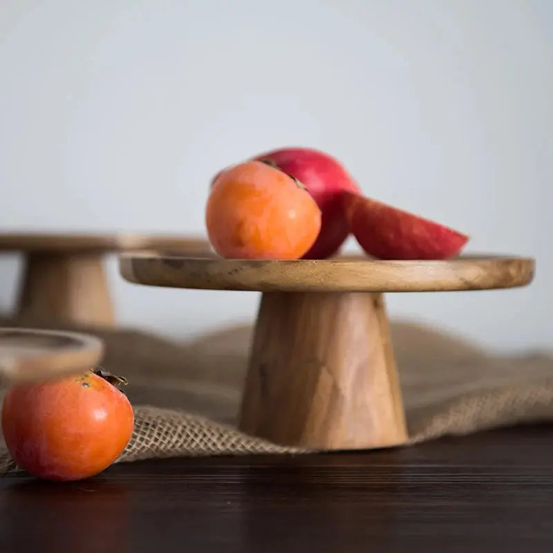 High Stand Wooden Plate - AWOLUS