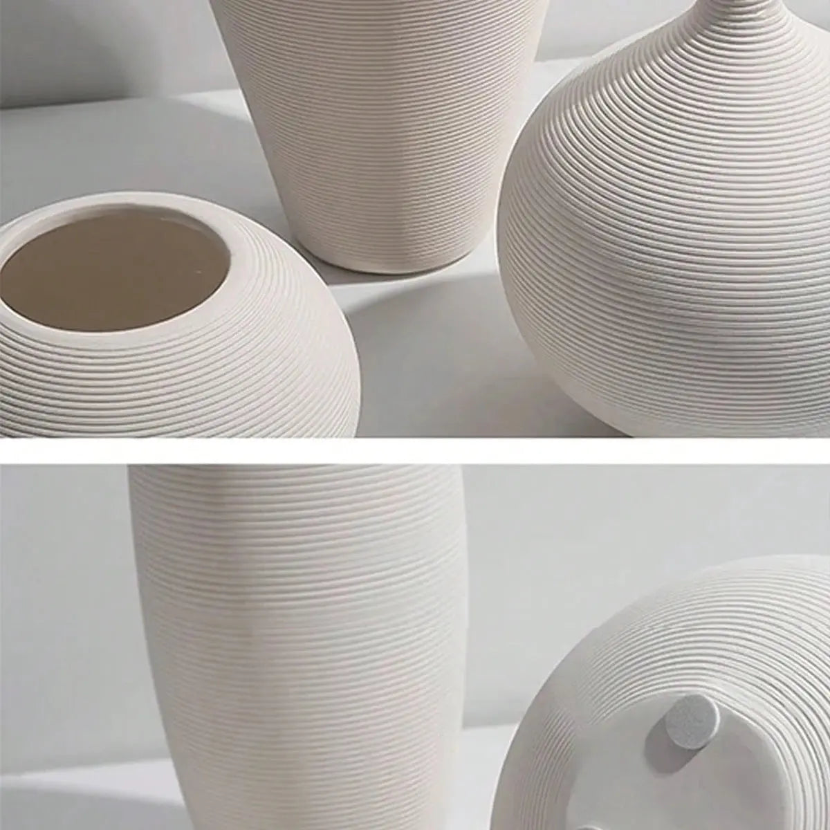 WhiteWhisper Ceramic Vase - AWOLUS