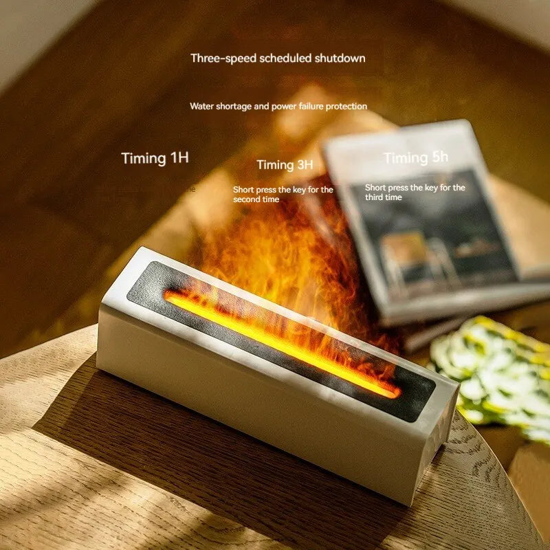Colorful Simulation Flame Diffuser USB Plug-in Fragrance Office Home Flame Humidification Diffuser Diffuser AWOLUS
