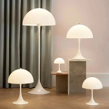 White Mushroom Floor Light - AWOLUS