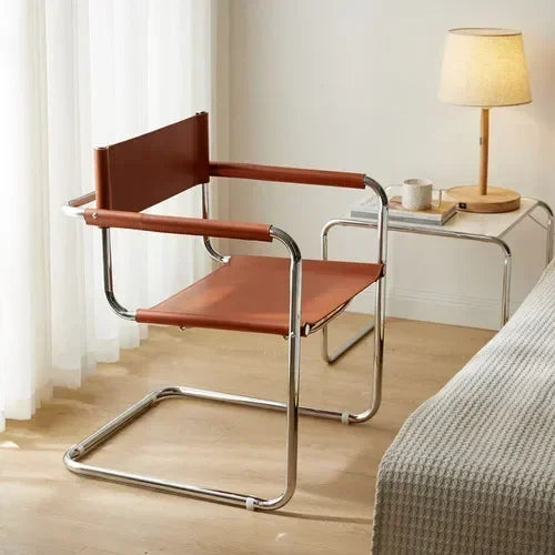 Modern Living Room Classic Chairs Office Hand Mobile Relax Leather Dining Chairs Design Armchair Krzesla Do Jadalni Furniture AWOLUS