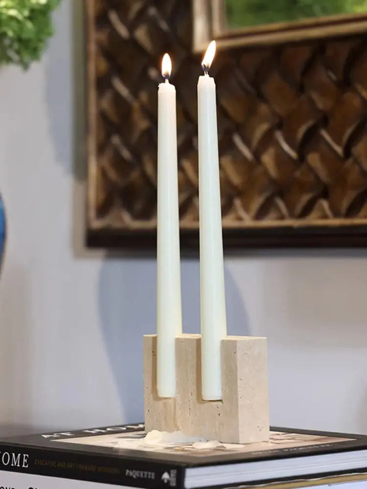 Marble Candlestick Holder - AWOLUS