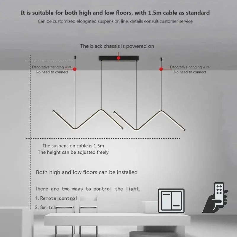 SleekShine LED Pendant - AWOLUS