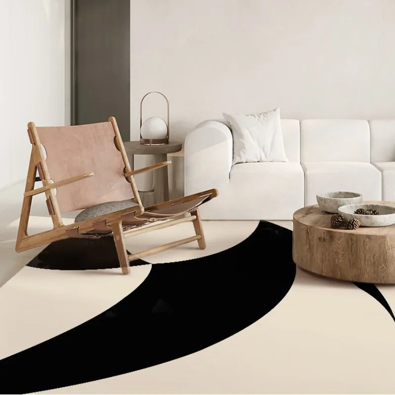 French Retro Living Room Decoration Plush Carpet Large Area Non-slip Mat Light Luxury Rugs for Bedroom Thicken Cream Lounge Rug AWOLUS