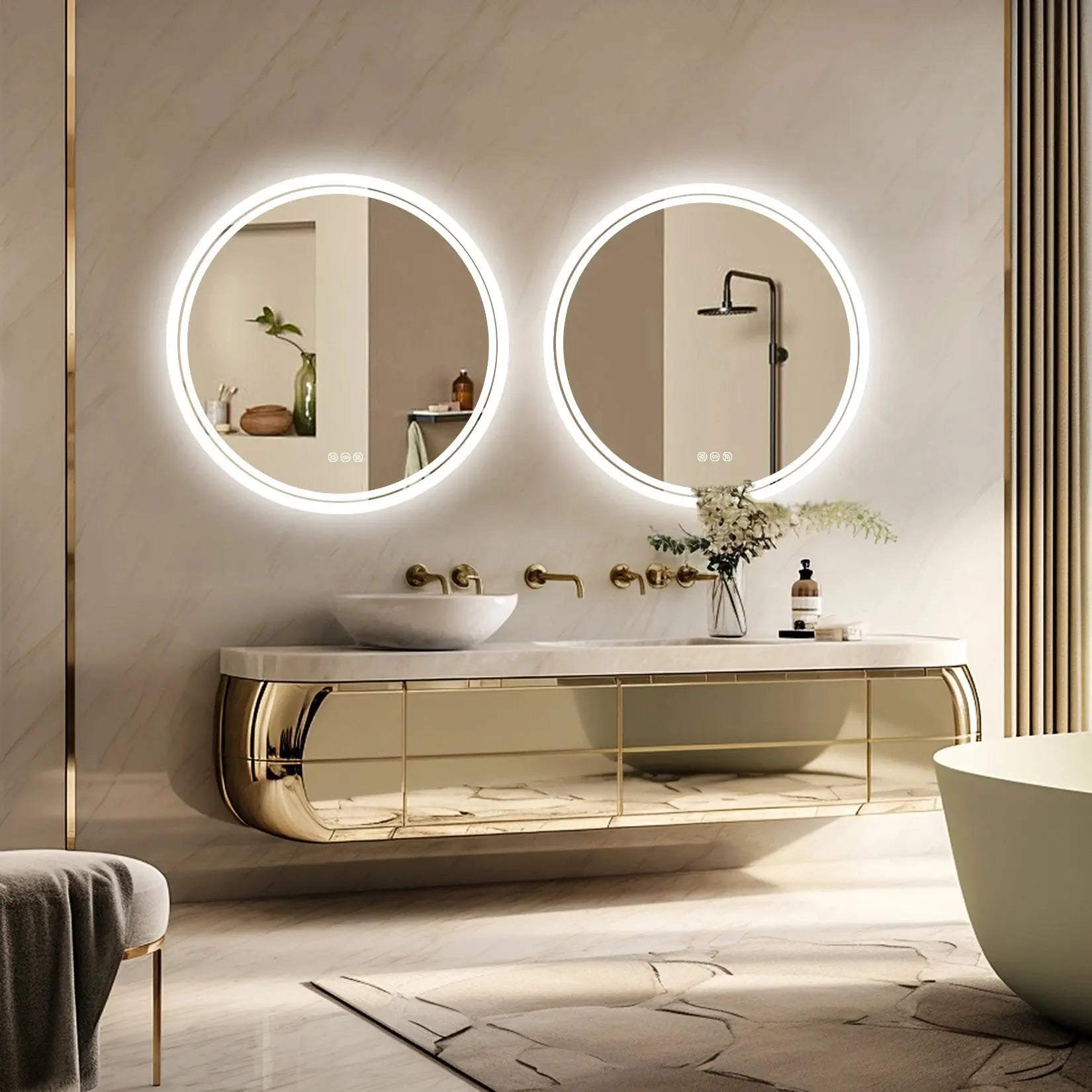 EclipseGlow Wall Mirror - AWOLUS