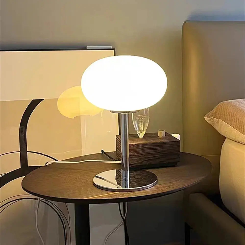 Medieval Cream Glass Lamp - AWOLUS