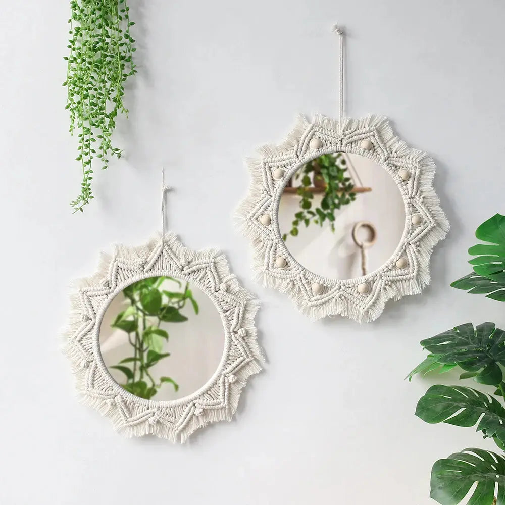 Macrame Wall Mirror - AWOLUS