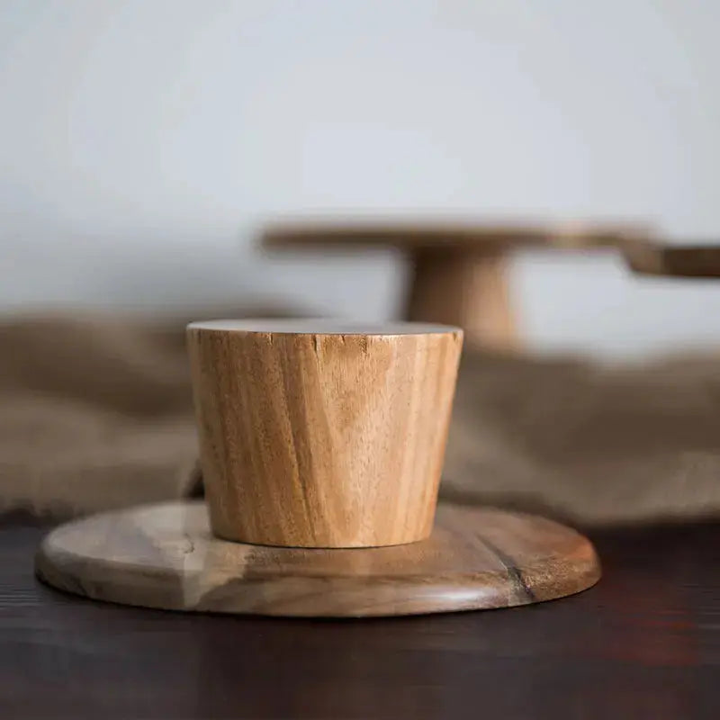 High Stand Wooden Plate - AWOLUS