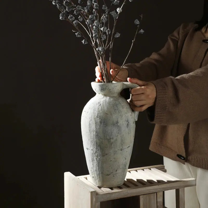 Stoneware Ceramic Vase - AWOLUS