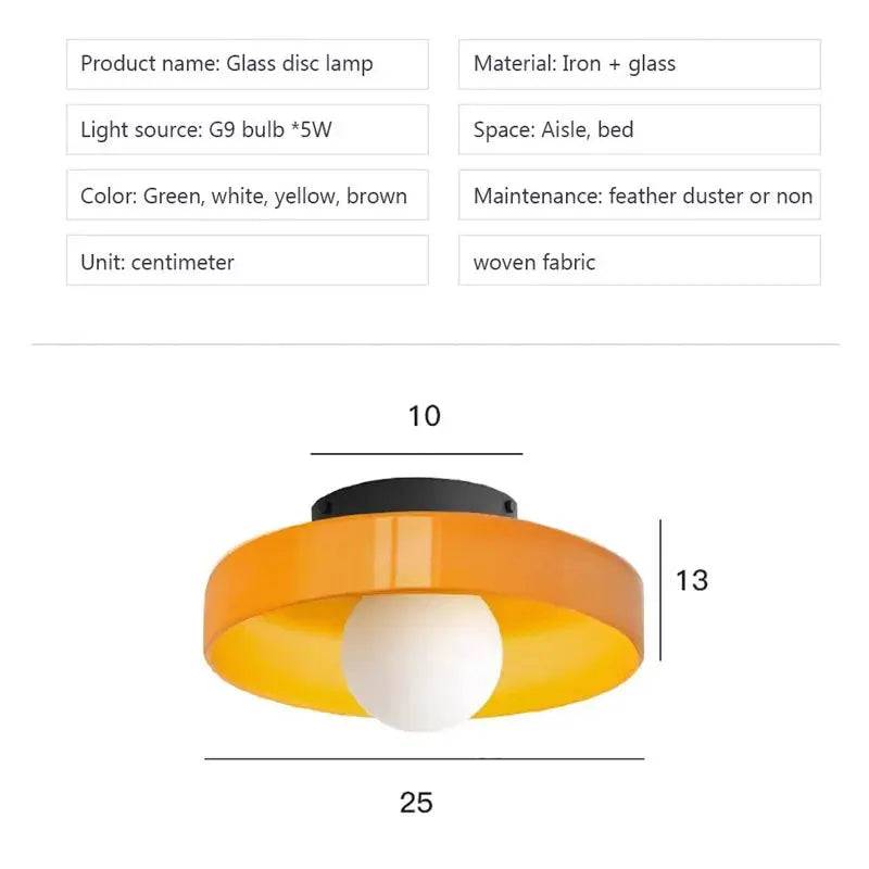 Vintage Glass Ceiling Light - AWOLUS