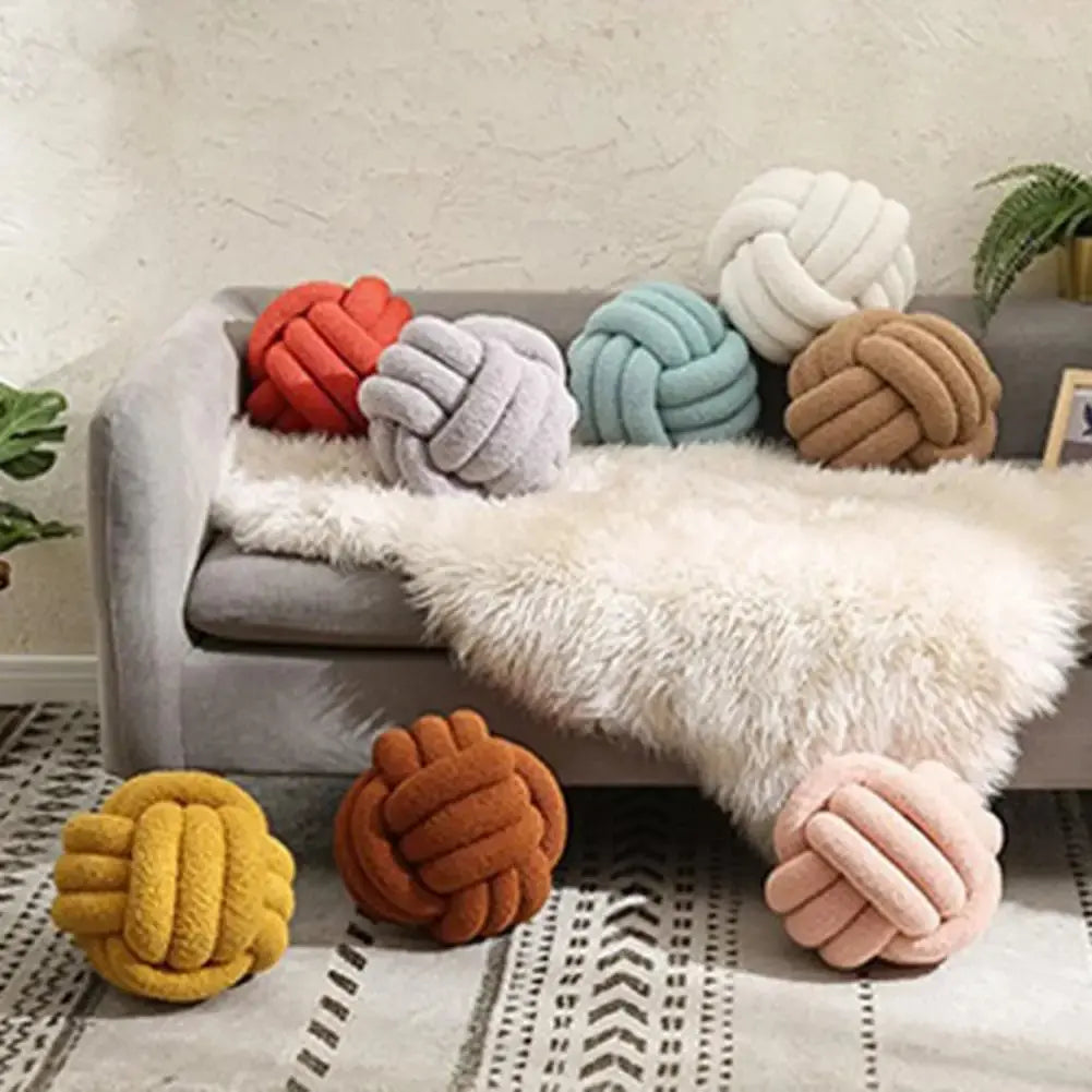 Knotted Ball Pillow - AWOLUS