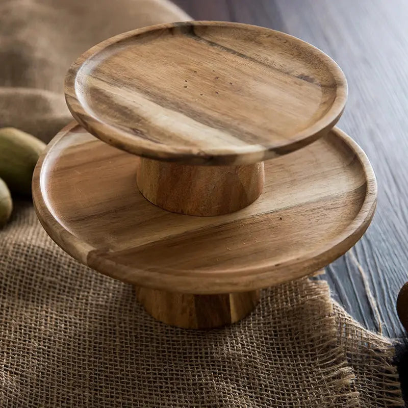 High Stand Wooden Plate - AWOLUS