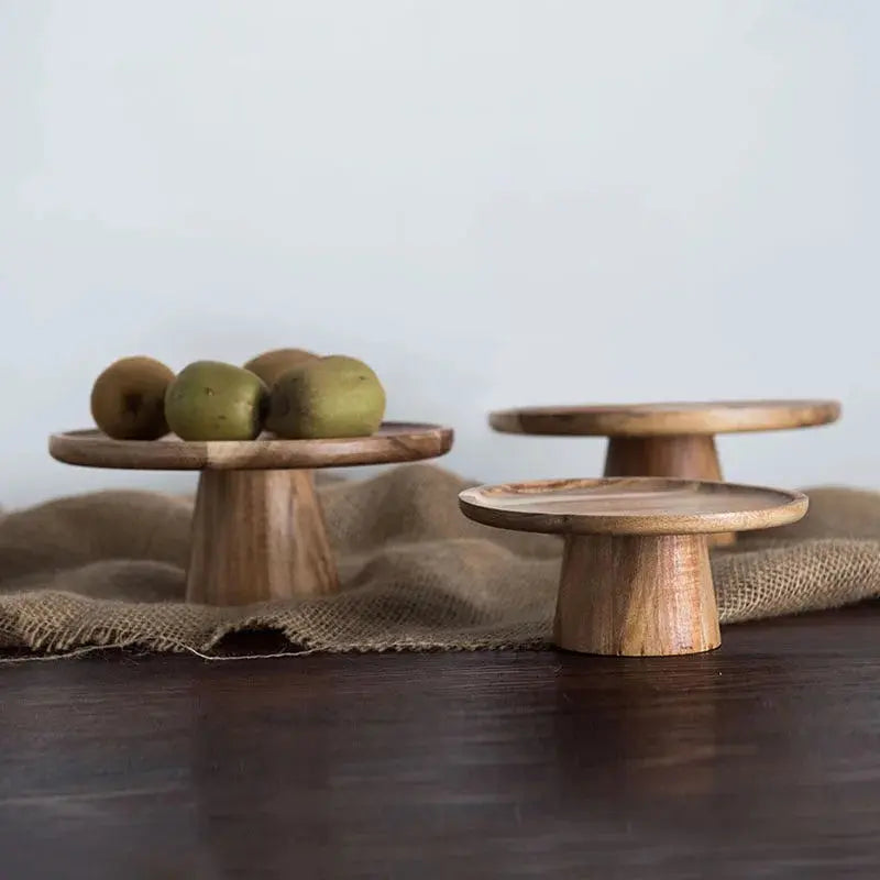 High Stand Wooden Plate - AWOLUS