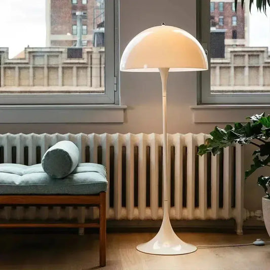 White Mushroom Floor Light - AWOLUS