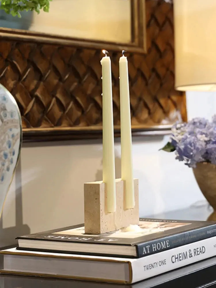 Marble Candlestick Holder - AWOLUS