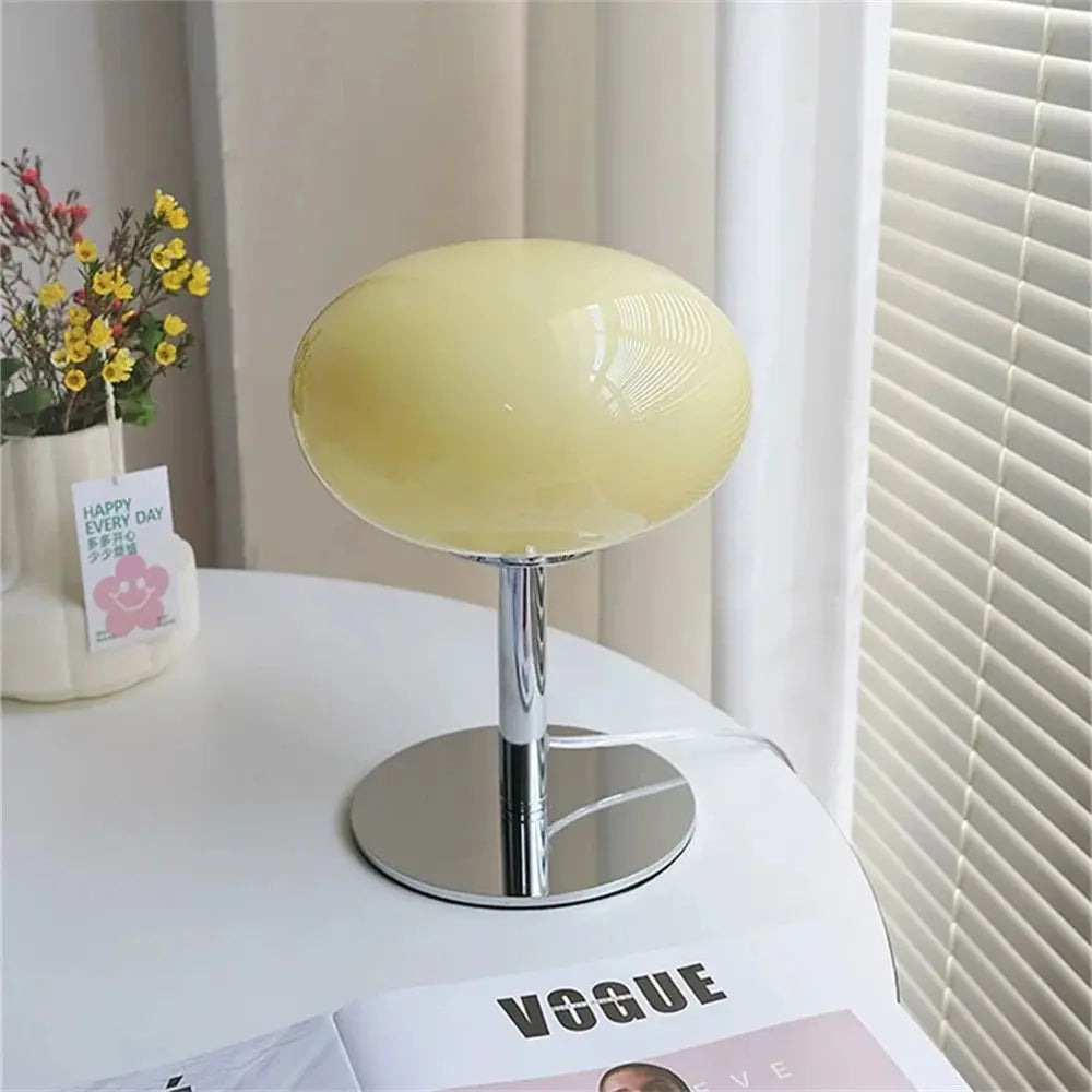 Medieval Cream Glass Lamp - AWOLUS